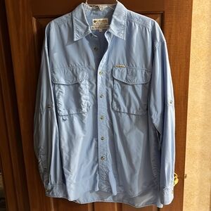 EUC Columbia Men’s Long Sleeve GRT Shirt, Size Large
